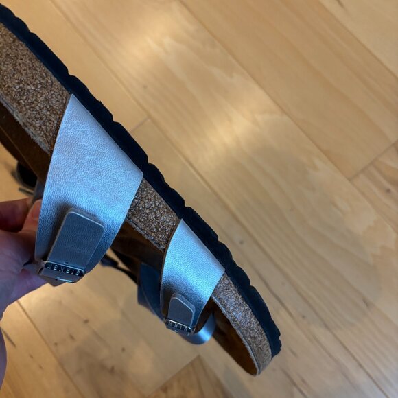 BIRKENSTOCK Mayari Sandals Women's Size 43 EU (US 12 to 12.5) Silver - Picture 7 of 13